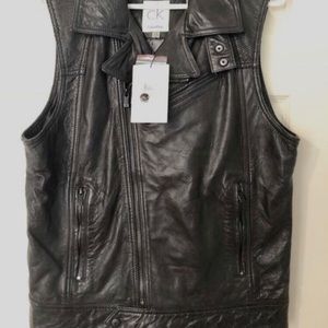 Leather vest